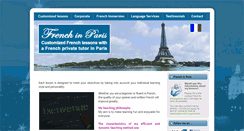 Desktop Screenshot of french-in-paris.com